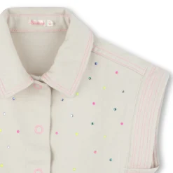Short-sleeved cotton jacket