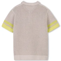Short-sleeved cotton polo