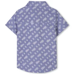 Short-sleeved cotton shirt