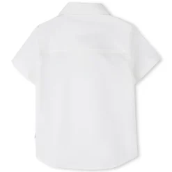 Short-sleeved cotton shirt