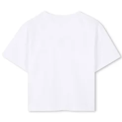 Short-sleeved cut-out T-shirt