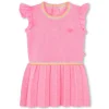 Short-sleeved knitted dress