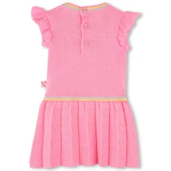Short-sleeved knitted dress
