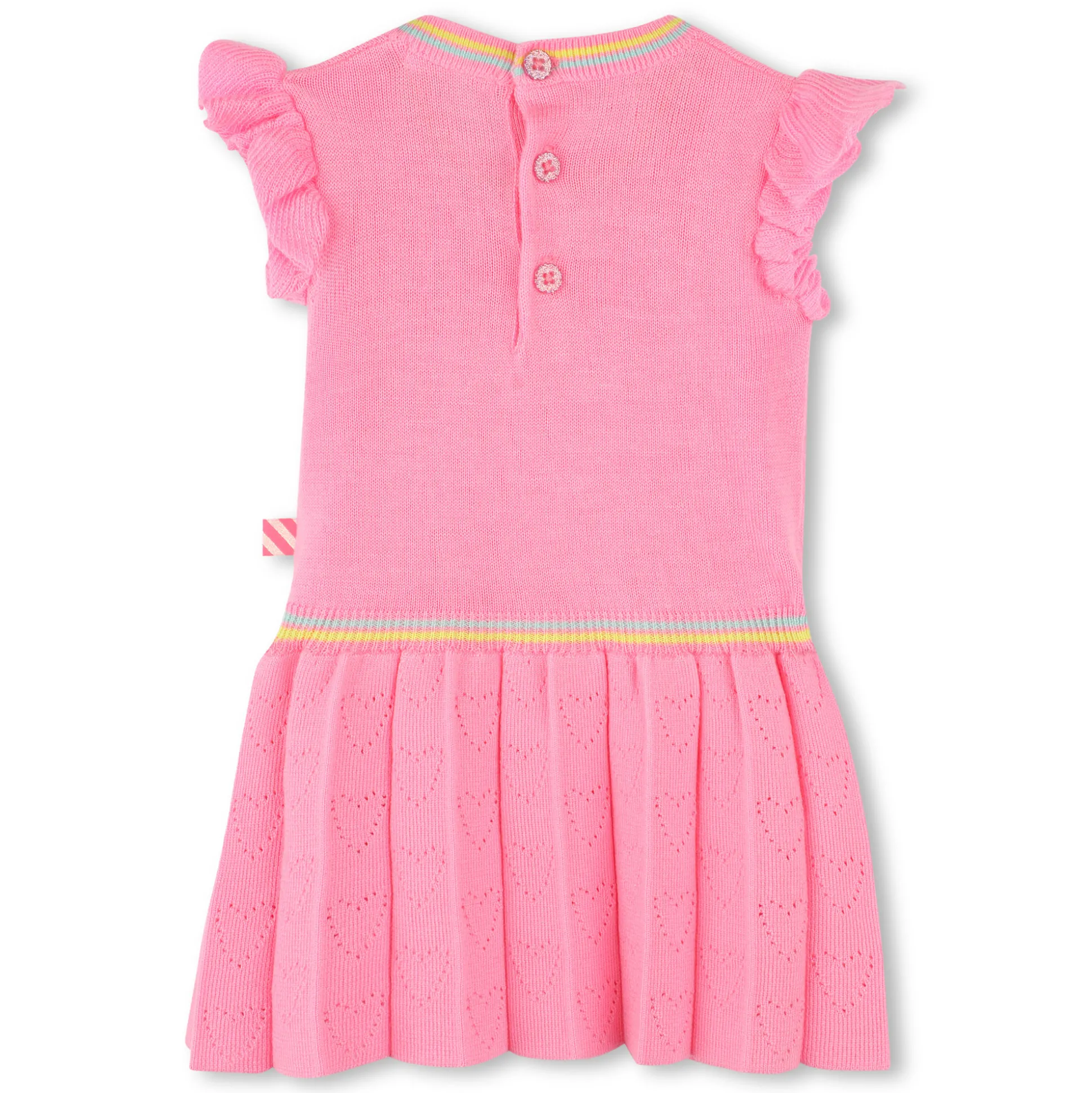Short-sleeved knitted dress