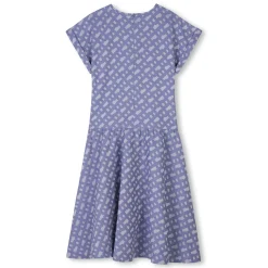 Short-sleeved zipped dress
