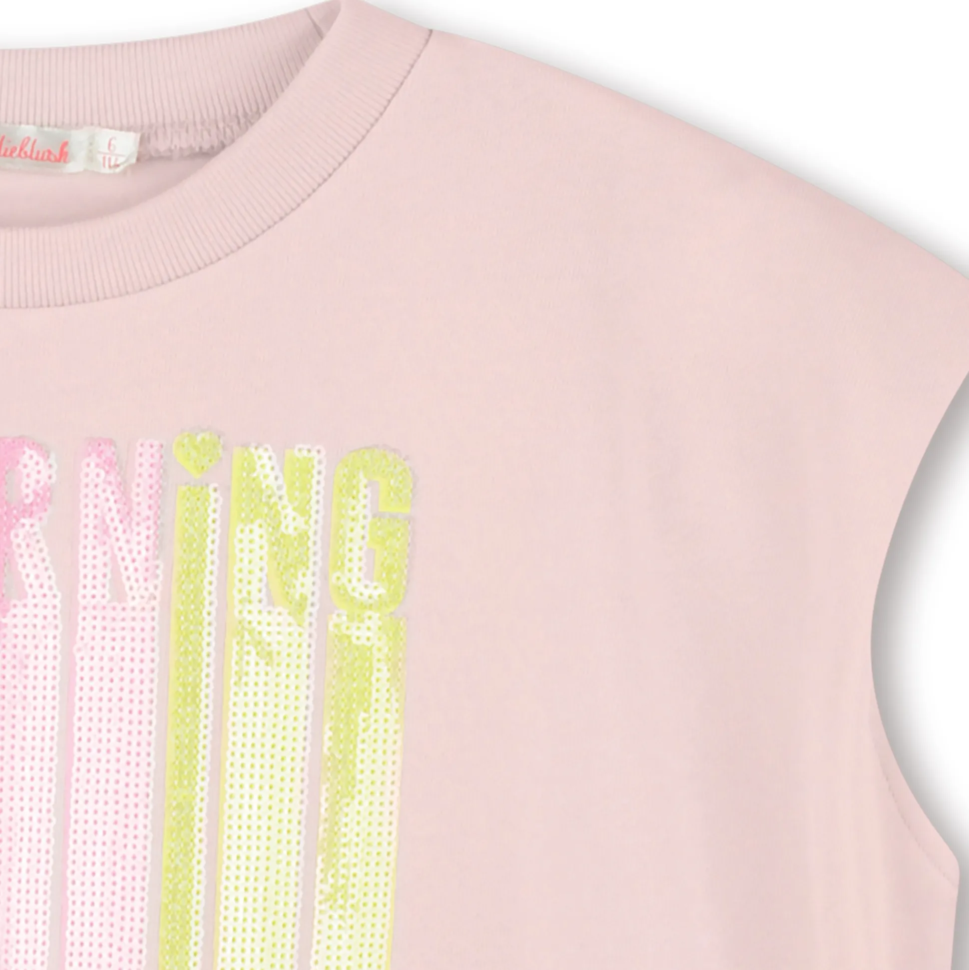 Sleeveless cotton sweatshirt