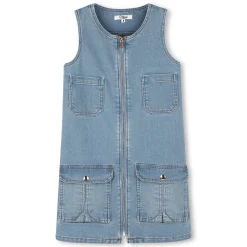 Sleeveless denim dress