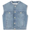 Sleeveless denim jacket