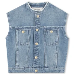Sleeveless denim jacket