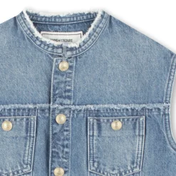 Sleeveless denim jacket