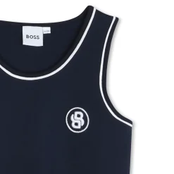 Sleeveless logo dress