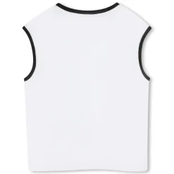 Sleeveless printed T-shirt