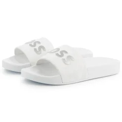 Sliders with textured logo