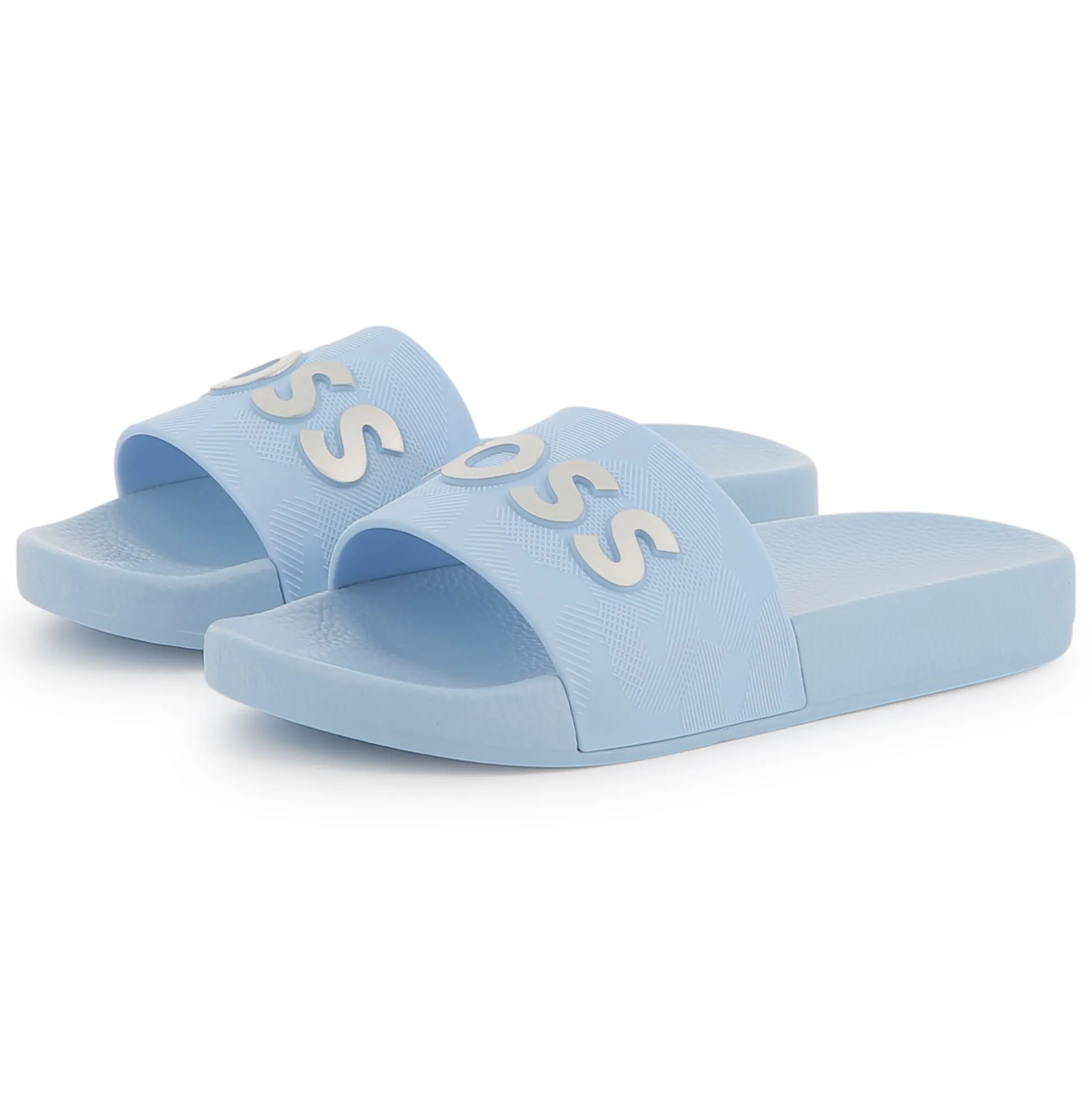 Sliders with textured logo