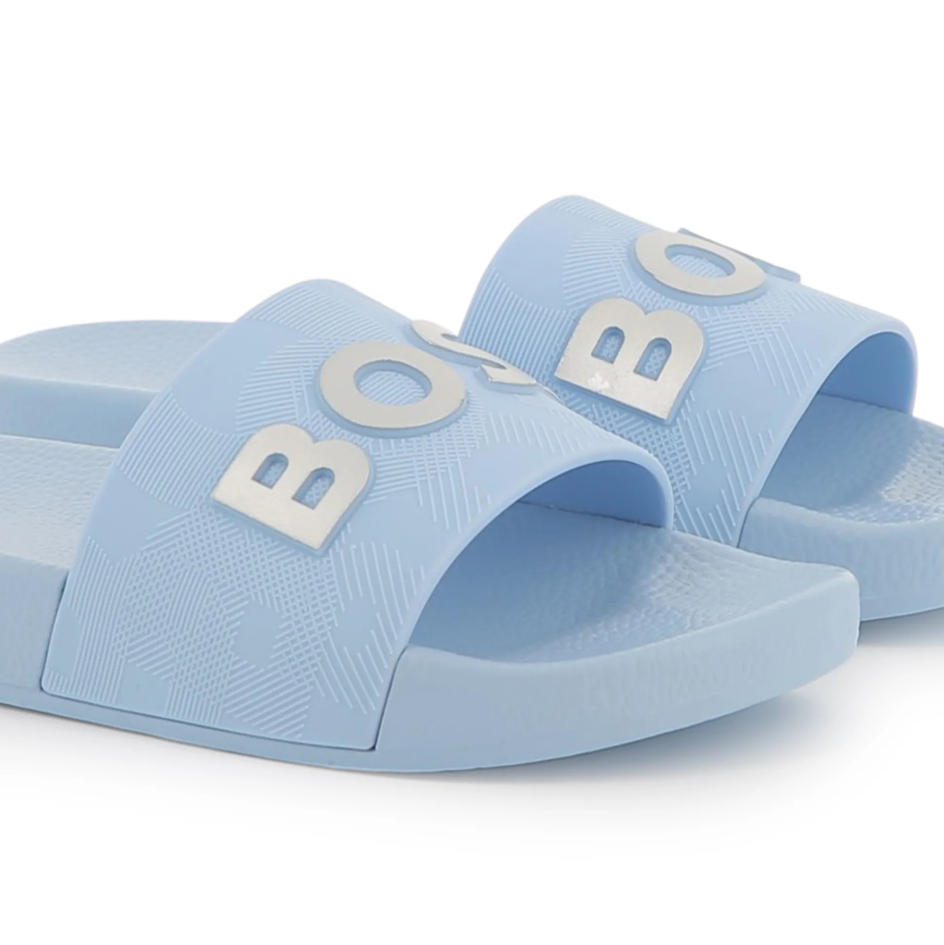 Sliders with textured logo