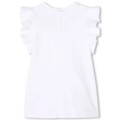 Snap fastener cotton dress