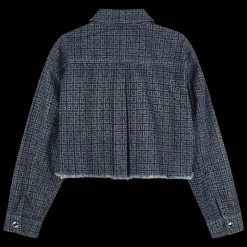 Snap fastener jean jacket