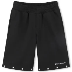 Star embroidery shorts