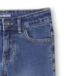 Straight adjustable jeans