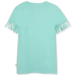 Straight dress with fringe