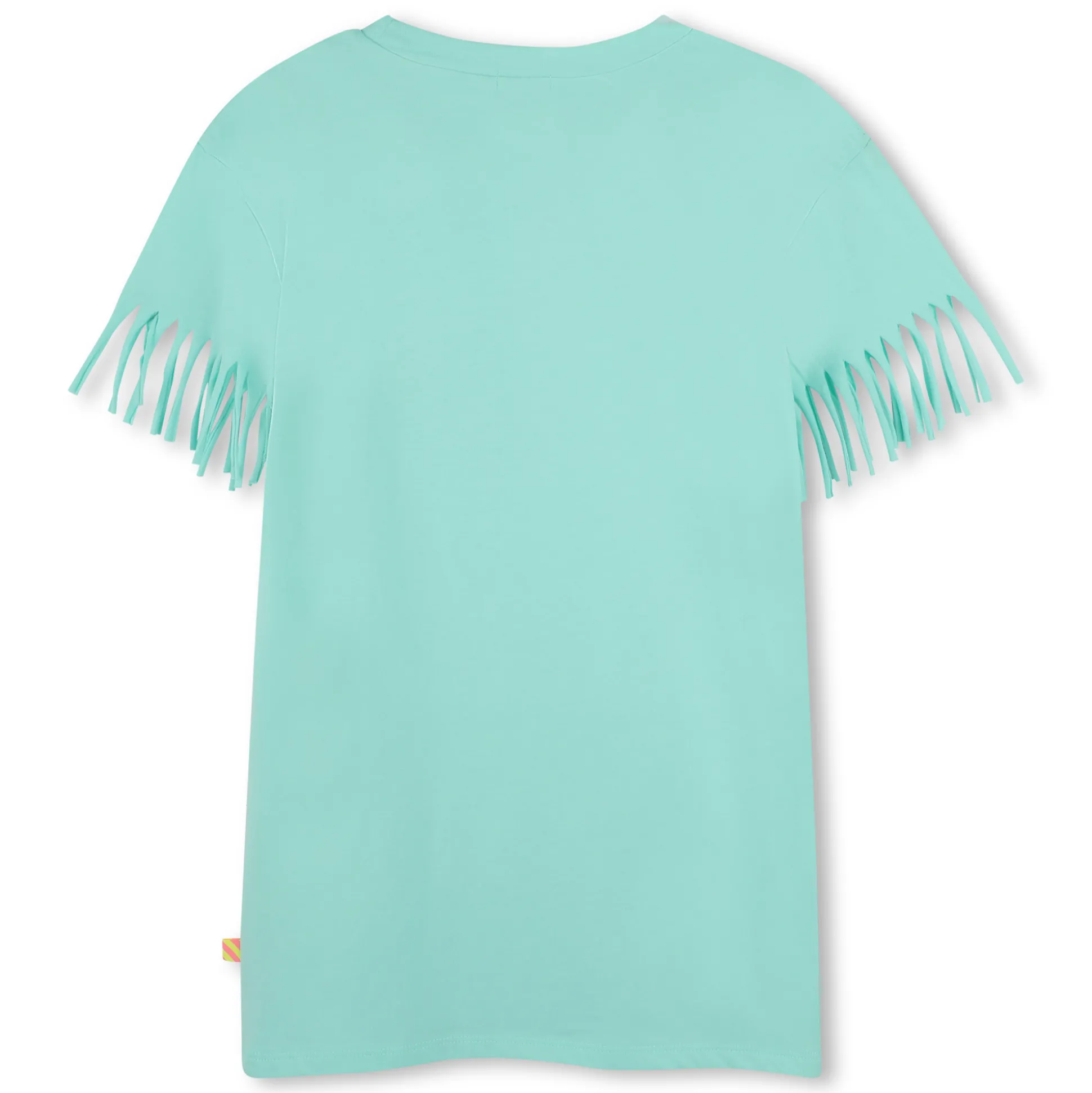 Straight dress with fringe