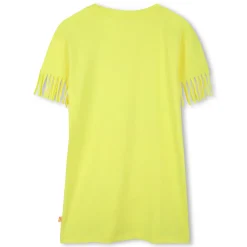 Straight dress with fringe