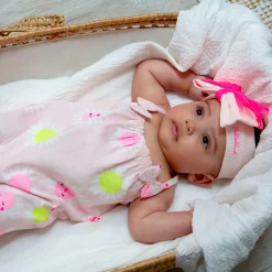 Strappy cotton romper