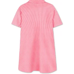 Striped cotton shirt-dress