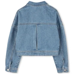Striped denim jacket