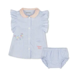 Striped dress and knickers set