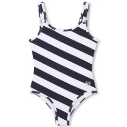 Striped 1-piece bathing suit