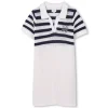 Striped tricot dress