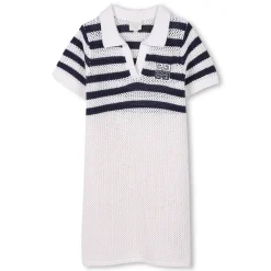 Striped tricot dress
