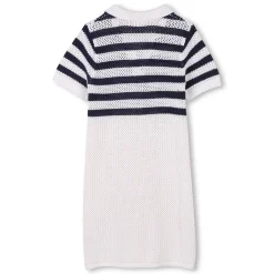 Striped tricot dress