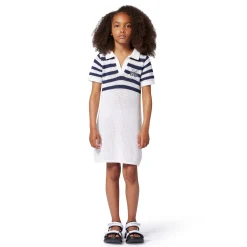 Striped tricot dress