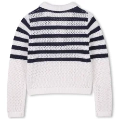 Striped tricot jumper