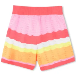 Striped tricot shorts