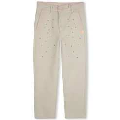 Studded cotton trousers