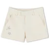 Tailored shorts with diamantés