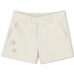 Tailored shorts with diamantés