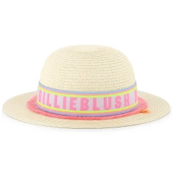Tasseled wide-brimmed hat