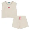 Terry cloth vest top & shorts