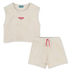 Terry cloth vest top & shorts