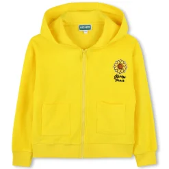 Terry-towelling zip-up jumper