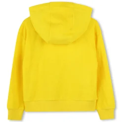 Terry-towelling zip-up jumper