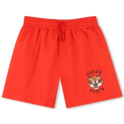 Tiger-print swim shorts