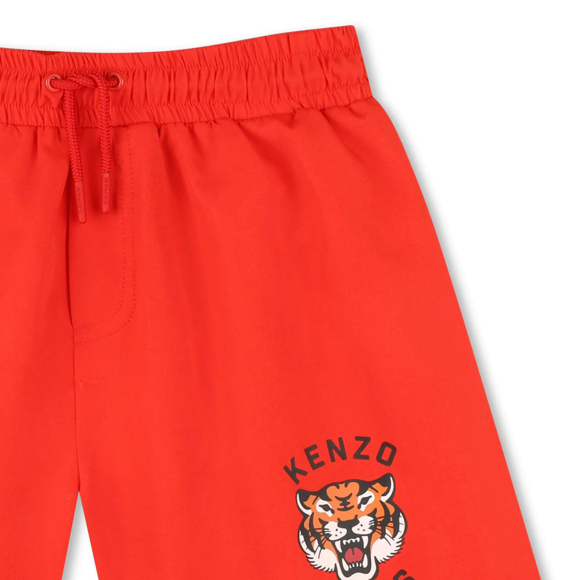 Tiger-print swim shorts