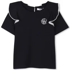 Top with contrasting trim