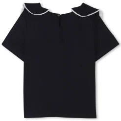Top with contrasting trim