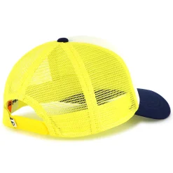 Tricolour bi-material cap